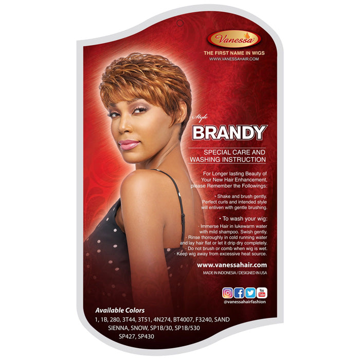 Vanessa Fashion Full Wig - BRANDY