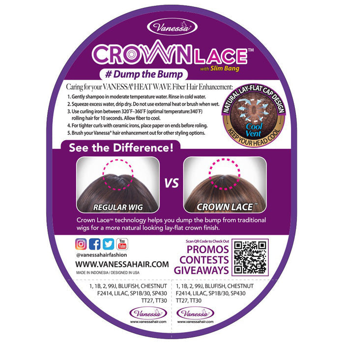 Vanessa Crown Lace Wig - CL MELODIE - Slim Bang