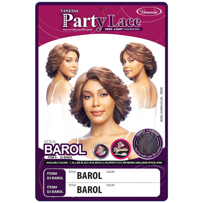 Vanessa Party Lace Deep J-Part Wig- DJ BAROL