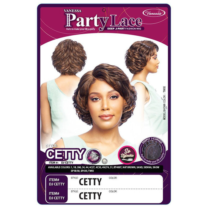 Vanessa Party Lace Deep J-Part Lace Wig - CETTY