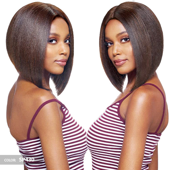 Vanessa Tops V-Line Middle Swissilk Lace Part Wig - EMIK