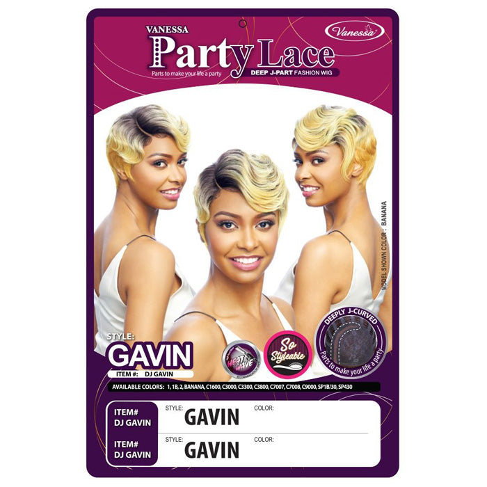 Vanessa Party Lace Deep J-Part Fashion Wig - DJ GAVIN