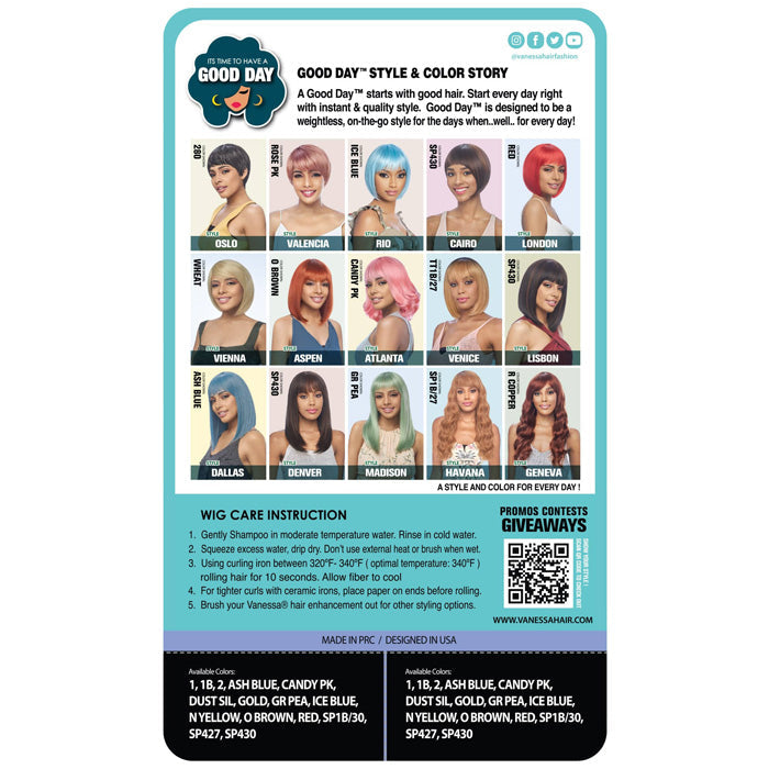 Vanessa Good Day Full Wig - DALLAS