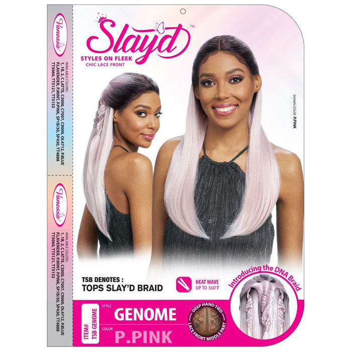 Vanessa Slayed Deep Hand-Tied Middle Part Lace Front Wig - GENOME
