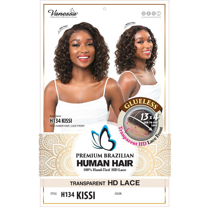 Vanessa Premium Brazilian Glueless 13x4 HD Lace Front Wig - H134 KISSI - 100% Human Hair