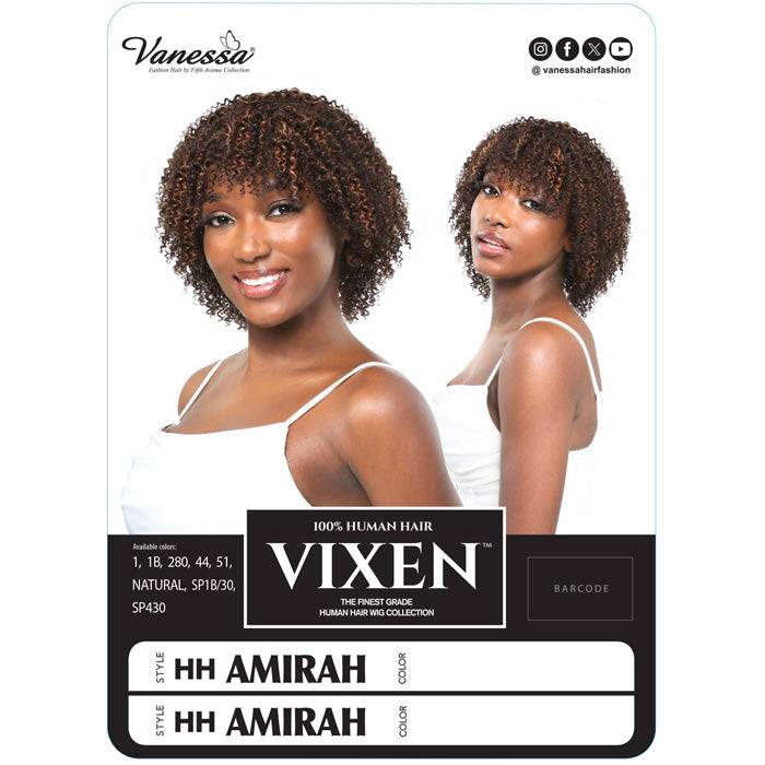 Vanessa Vixen 100% Human Hair Full Wig - HH AMIRAH