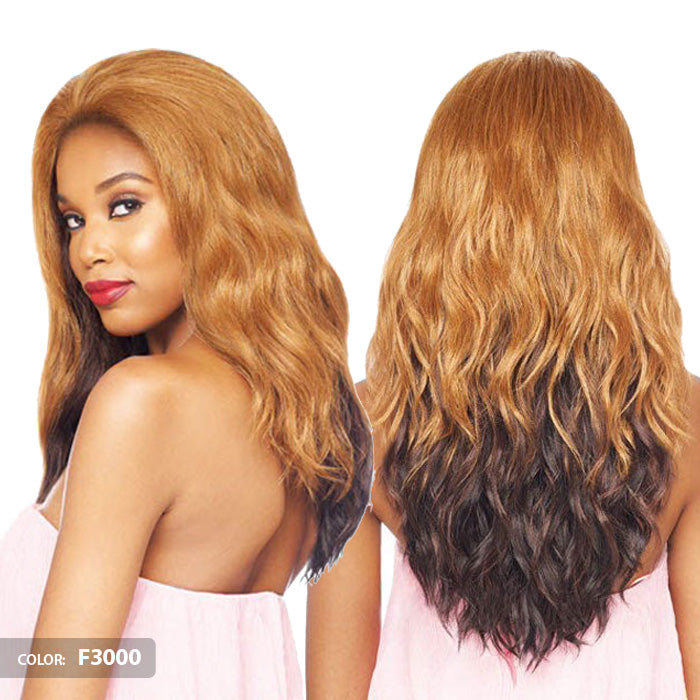 Vanessa Honey-5 Brazilian Human Hair Blend 5" x 5" Swissilk Lace Front Wig - T5XL JENSA