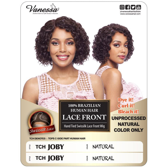 Vanessa 100% Brazilian Human Hair Swissilk Lace Front Wig - TCH JOBY