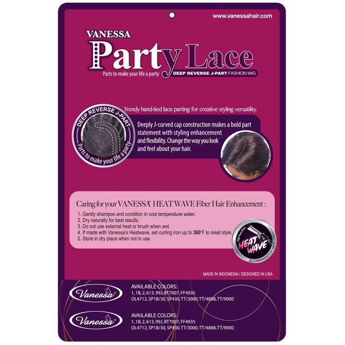 Vanessa Party Lace Deep Reverse J-Part Wig - DRJ JUNHEE