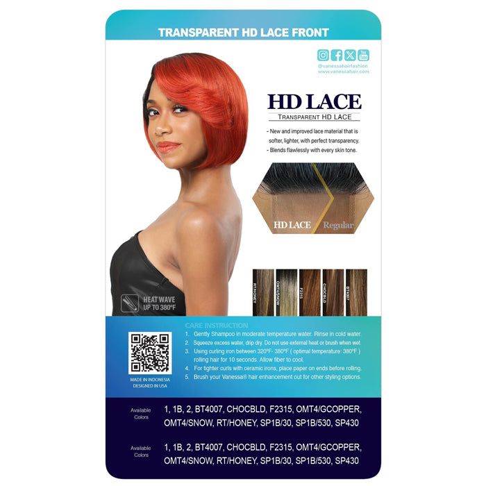 Vanessa Tops J-Part HD Lace Wig - KORA