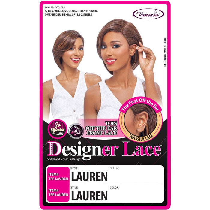 Vanessa Designer Lace Swiss Top Front Lace Wig - LAUREN