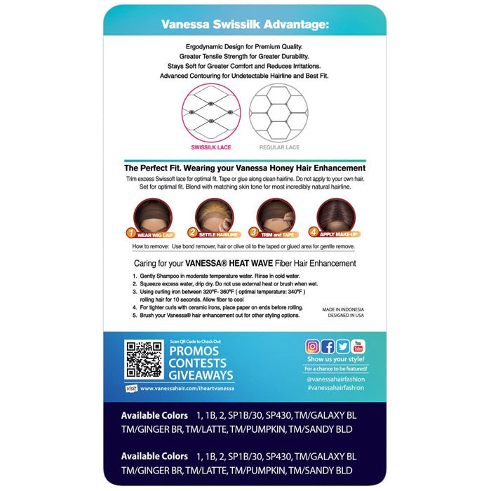 Vanessa Tops Middle Part HD Lace Front Wig - LETISHA