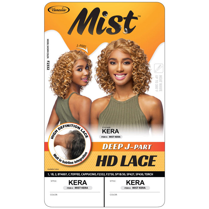 Vanessa Mist Deep J-Part HD Lace Front Wig - KERA