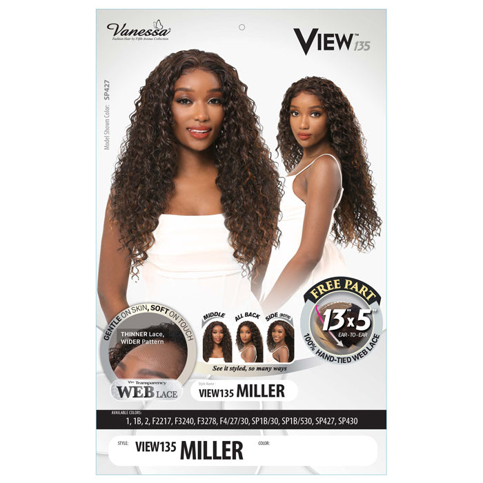 View 135 By Vanessa HD 13x5 Lace Front Wig - MILLER