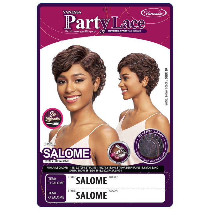 Vanessa Party Lace Reverse J-Part Wig - SALOME