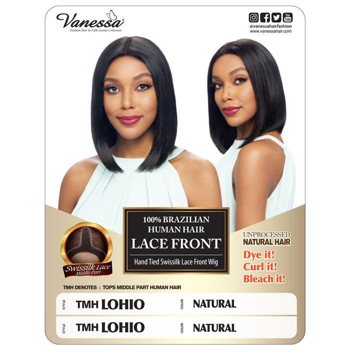 Vanessa 100% Brazilian Human Hair Swissilk Lace Front Wig - TMH LOHIO