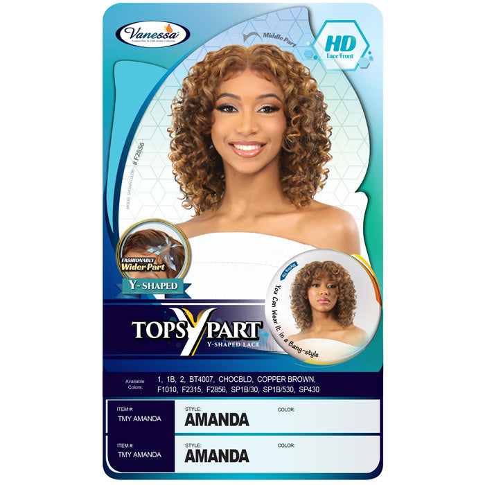 Vanessa Tops Y-Part HD Lace Front Wig - AMANDA