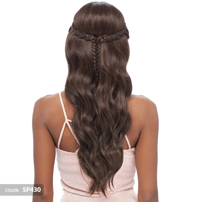 Vanessa Tops Middle Reverse C-Part Swissilk Lace Front Wig - TOUEI