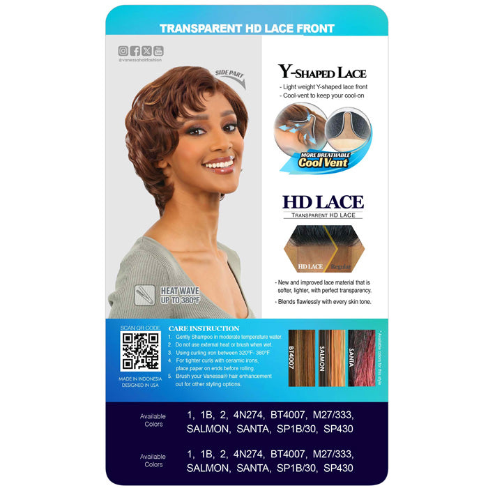 Vanessa Tops Y-Part HD Lace Front Wig - NATASHA
