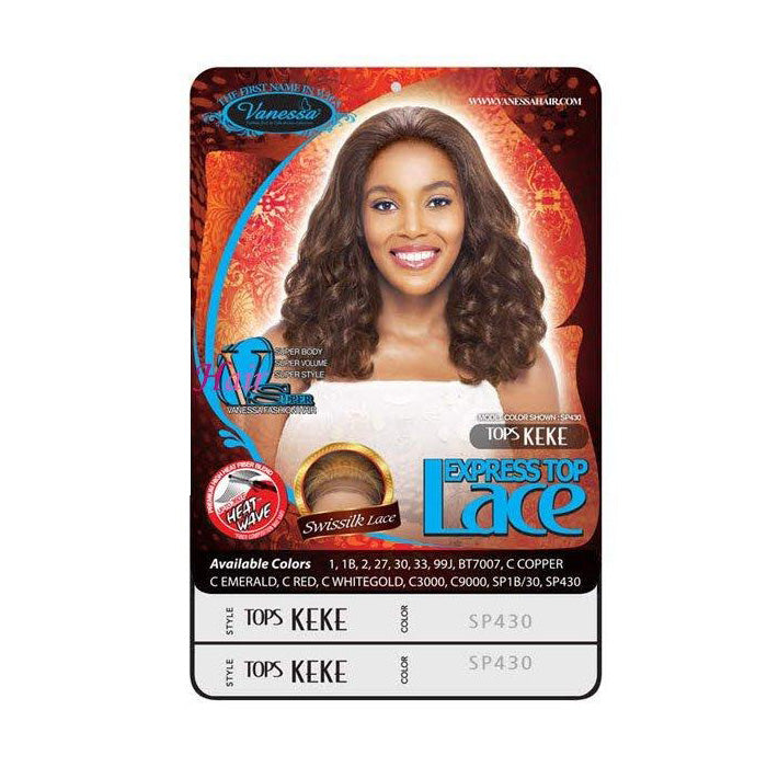 Vanessa Swissilk Lace Front Wig - TOPS KEKE