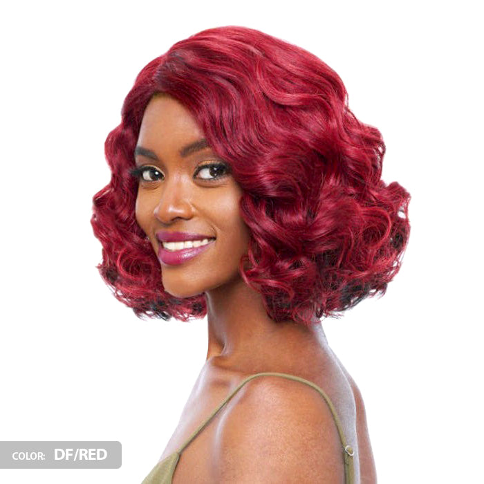 Vanessa Honey-C Brazilian Human Hair Blend Swissilk Lace Front C - Side Part Wig TCHB TYLA