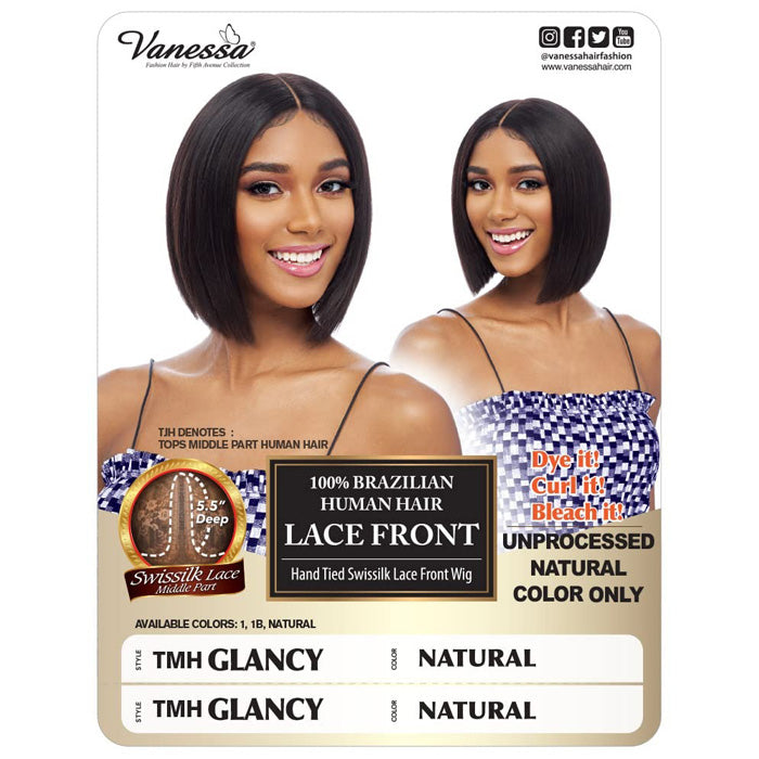 Vanessa 100% Brazilian Human Hair Lace Front Wig - TMH GLANCY