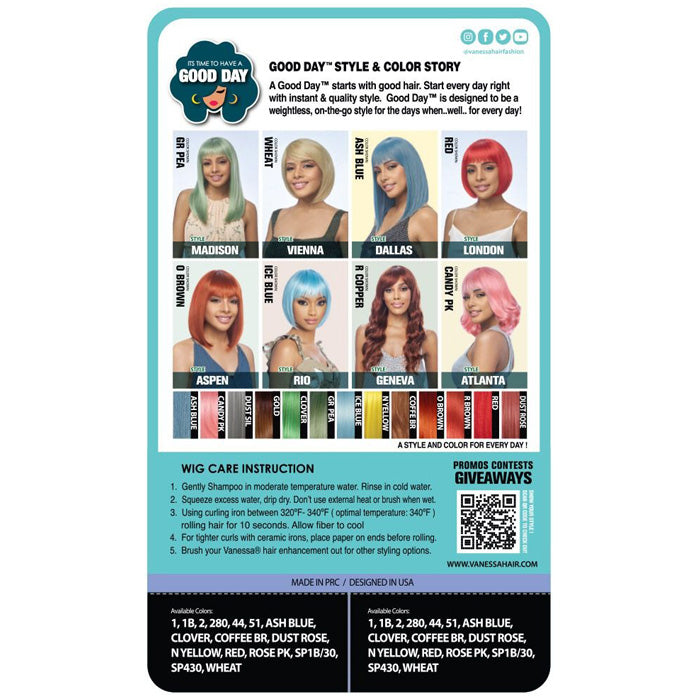 Vanessa Good Day Full Wig - VALENCIA