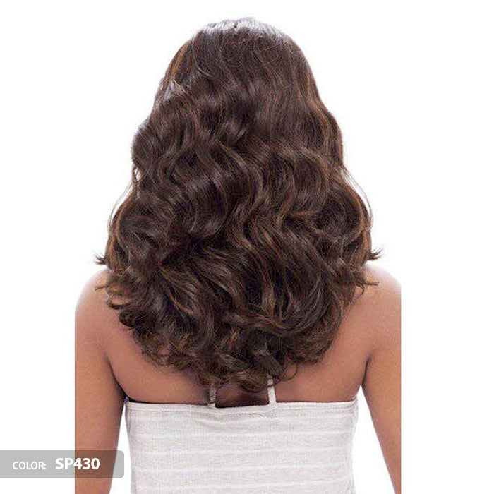 Vanessa Honey C Brazilian Human Hair Blend Swiss Lace Front Wig - TCHB VELENE