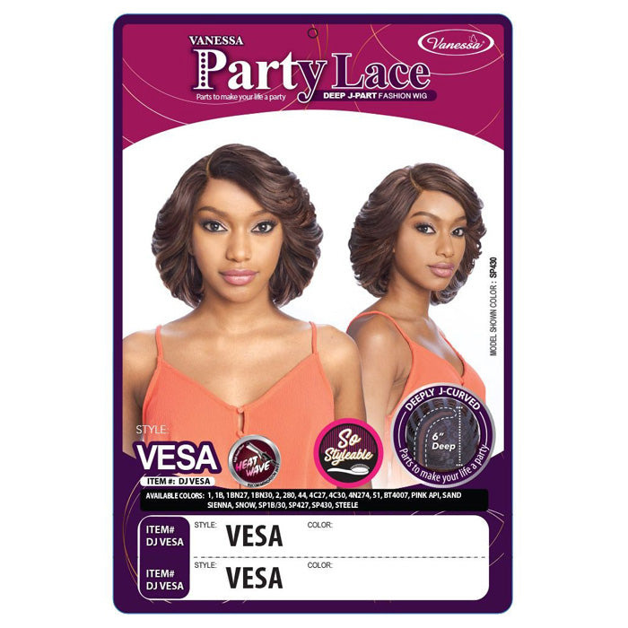 Vanessa Party Lace Deep J-Part Lace Wig - VESA