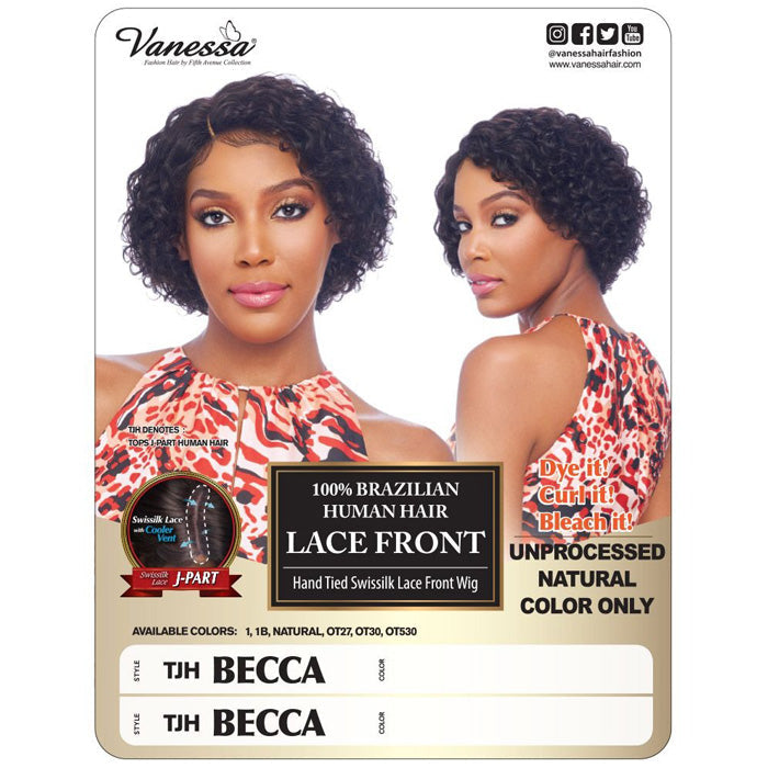 Vanessa 100% BRAZILIAN HUMAN HAIR LACE FRONT Wig - TJH BECCA
