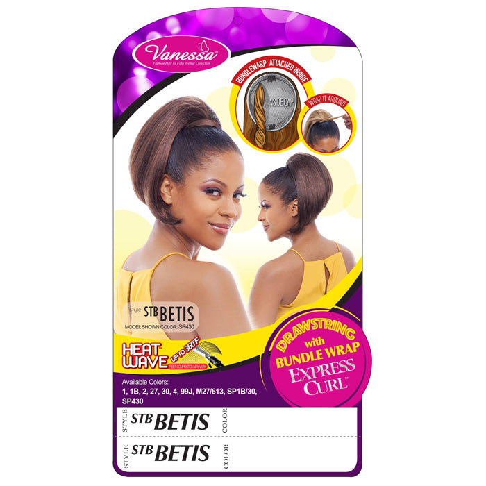 Vanessa Drawstring Ponytail With Bundle Wrap - ST BETIS