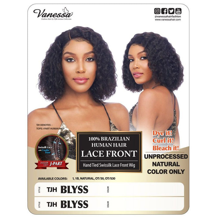 Vanessa Brazilian Human Hair Swissilk Lace Front Wig TJH BLYSS