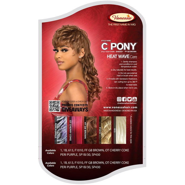 Vanessa Fashion Full Wig - C PONY