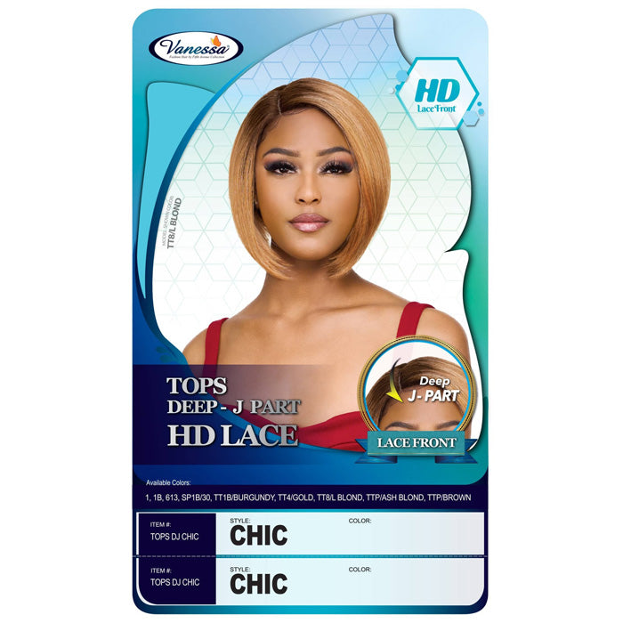 Vanessa Tops Deep J-Part HD Lace Front Wig - TOPS DJ CHIC