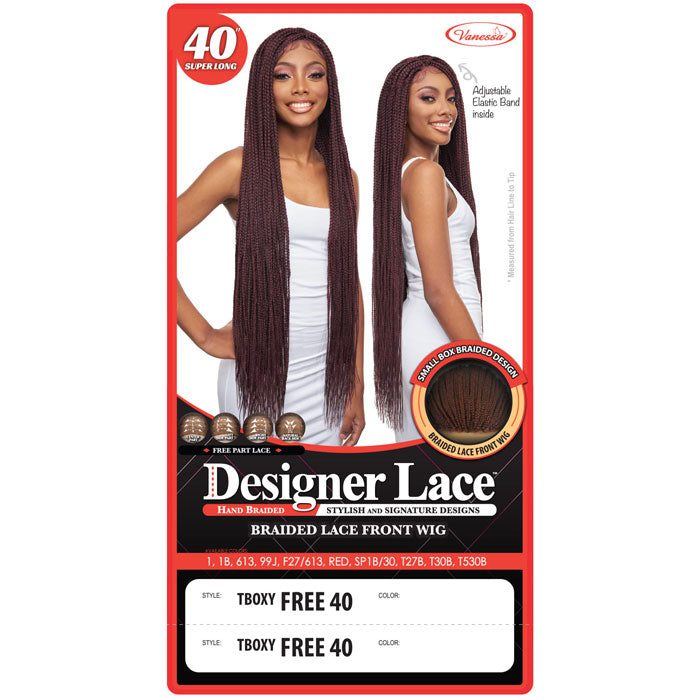 Vanessa Designer Lace Braided Lace Front Wig - TBOXY FREE 40