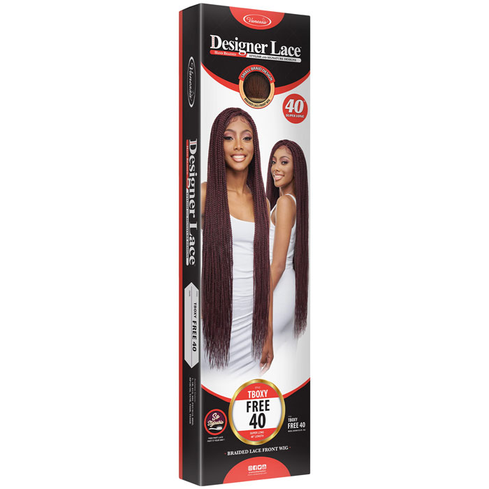 Vanessa Designer Lace Braided Lace Front Wig - TBOXY FREE 40