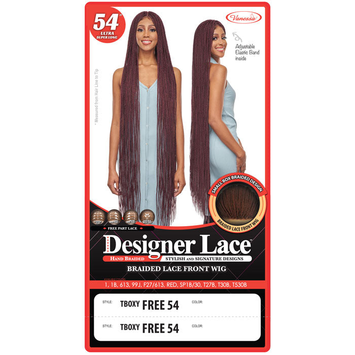 Vanessa Designer Lace Braided Lace Front Wig - TBOXY FREE 54