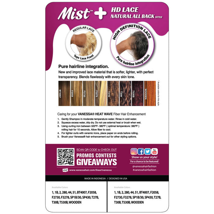 Vanessa Mist HD Lace Front Wig - JOANA