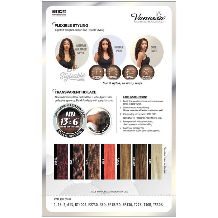Vanessa View 136 13x6 HD Lace Front Wig - VIEW136 YOLAS