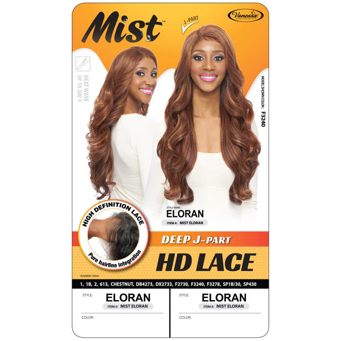 Vanessa Mist Deep J-Part HD Lace Front Wig - ELORAN
