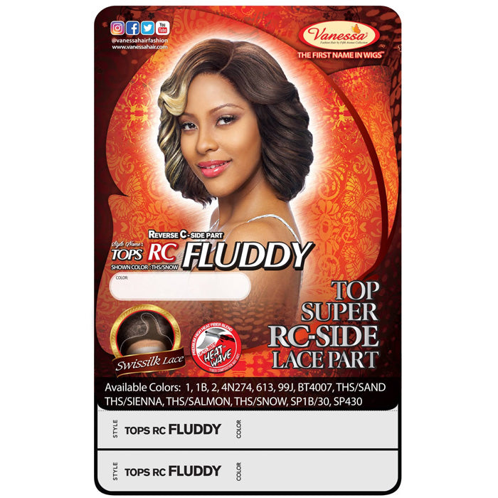 Vanessa Top Super RC-Side Lace Part Swissilk Wig - TOPS RC FLUDDY