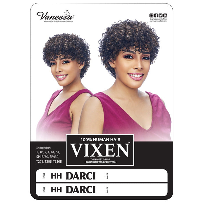 Vanessa VIXEN Care 100% Human Hair Full Wig - HH DARCI