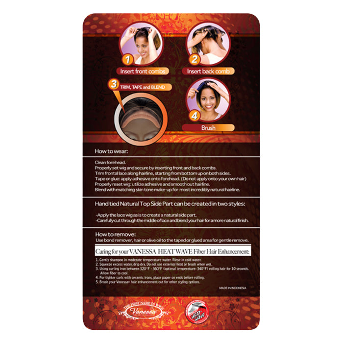 Vanessa Top Super RC-Side Lace Part Wig - TOPS RC INDAH