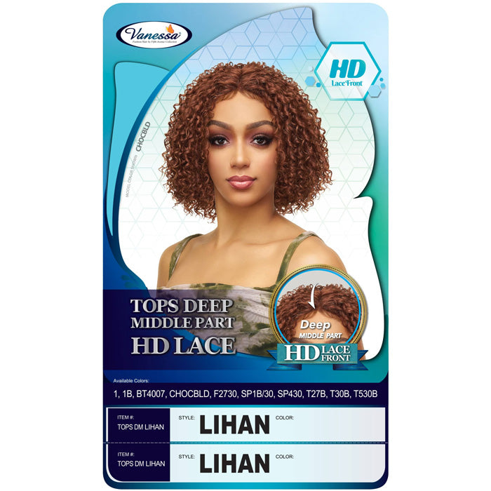 Vanessa Top Lace Deep Middle Part HD Lace Front Wig - LIHAN