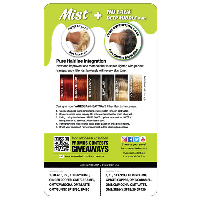 Vanessa Mist HD Lace Deep Part Wig - BETINA