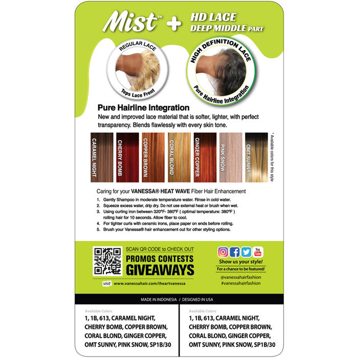 Vanessa Mist HD Lace Deep Part Wig - IMPRO