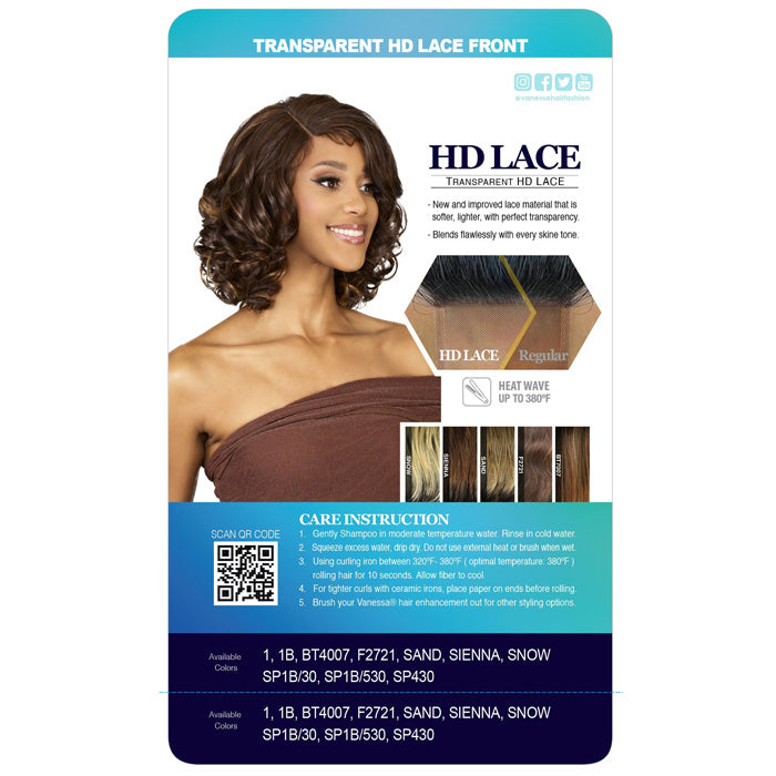 Vanessa Top Lace Deep J-Part HD Lace Front Wig - RESY