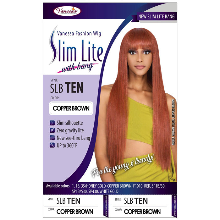 Vanessa Slim Lite with Bang Full Wig - SLB TEN