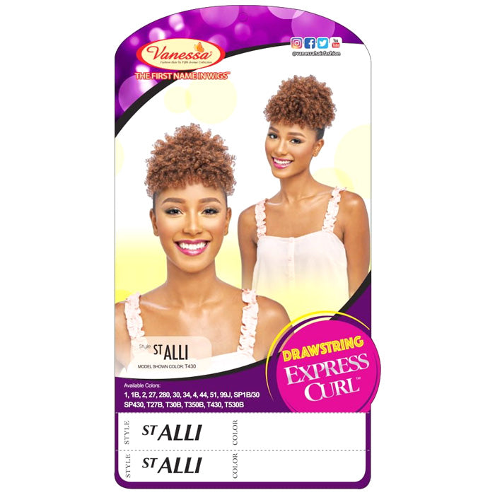 Vanessa Drawstring Express Curl Ponytail - ST ALLI