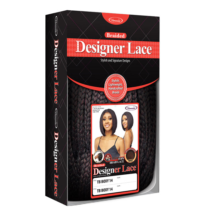 Vanessa Designer Lace Braided Swissilk Lace Front Wig - TB BOXY 14